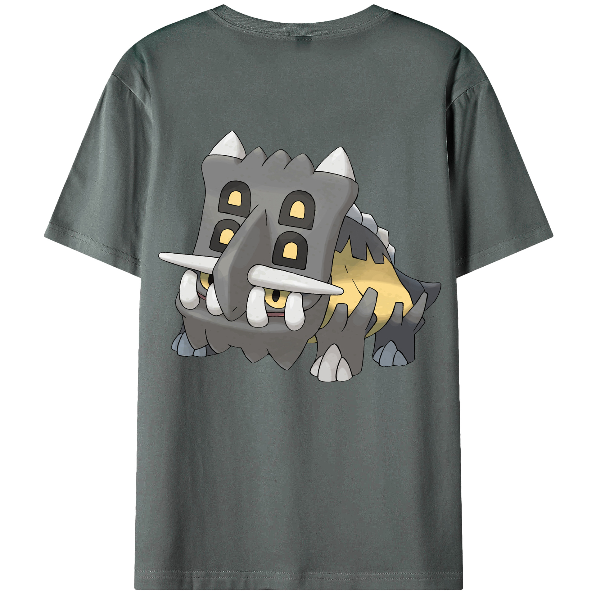 （画像用） ポケットモンスター Pokémon 綿100％ メンズ半袖Tシャツ（バックプリント） 通気性